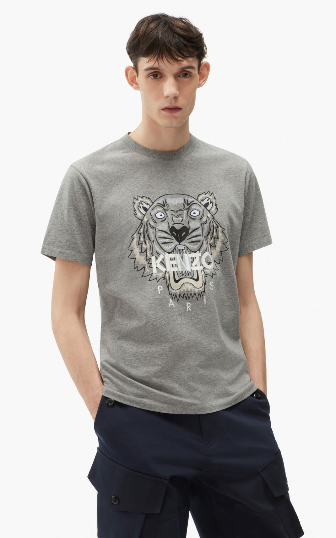 Kenzo Tiger Póló Férfi Szürke | ID.729505